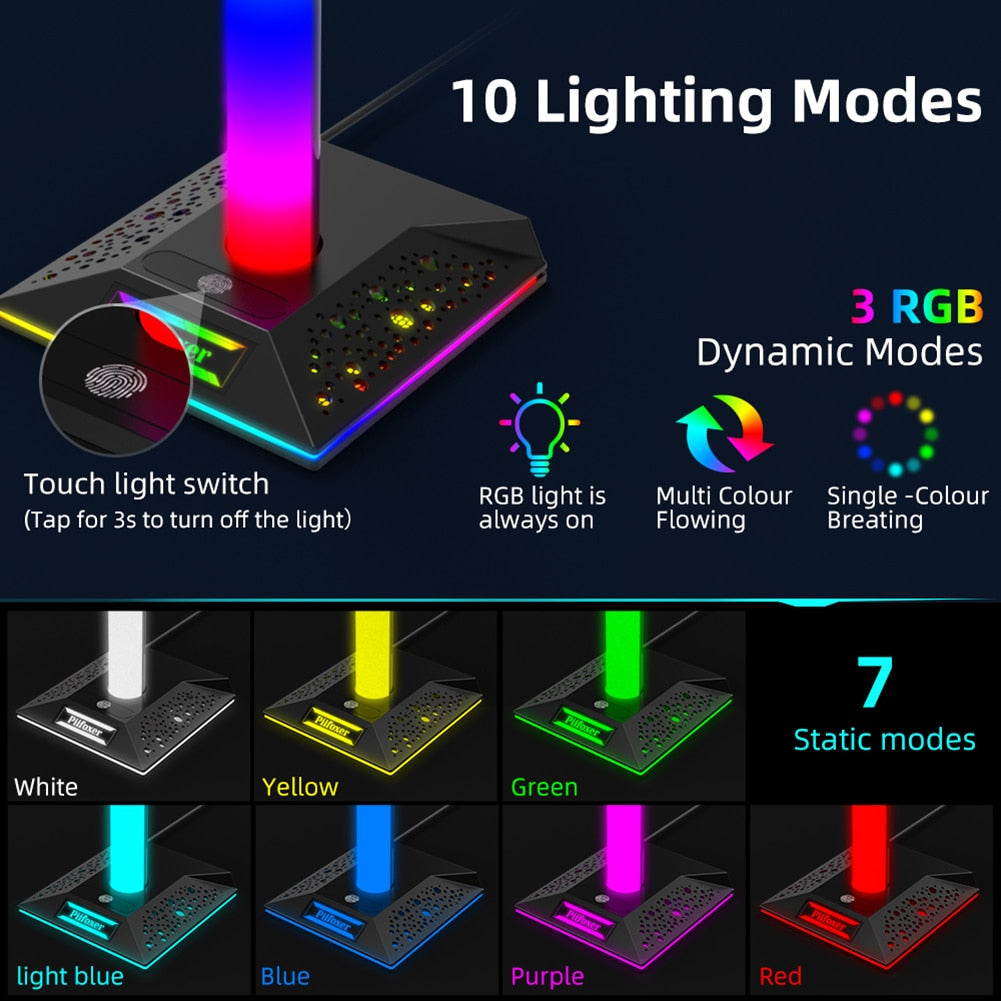 RGB Gaming Headphone Stand