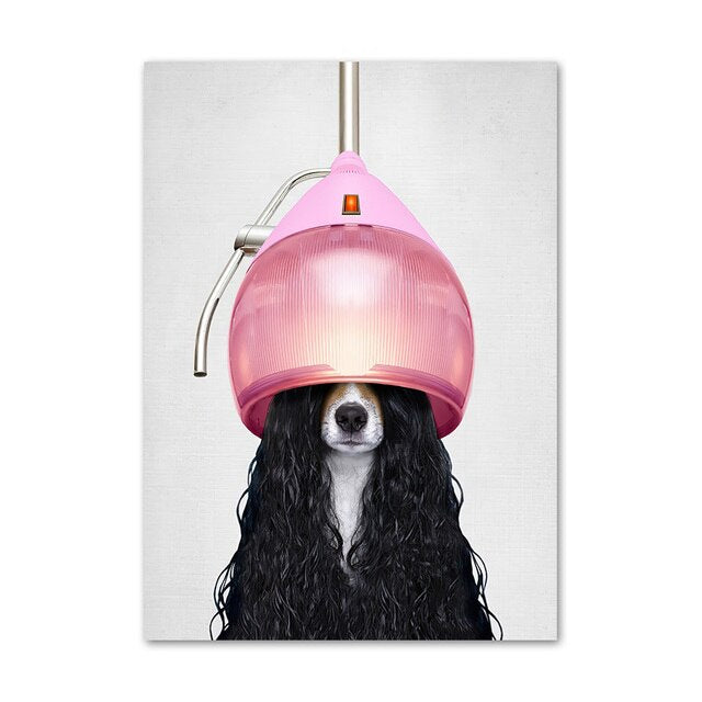 Funny Cute Dog Canvas Art