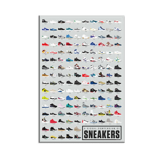 Visual Compendium Of Sneakers Canvas Art