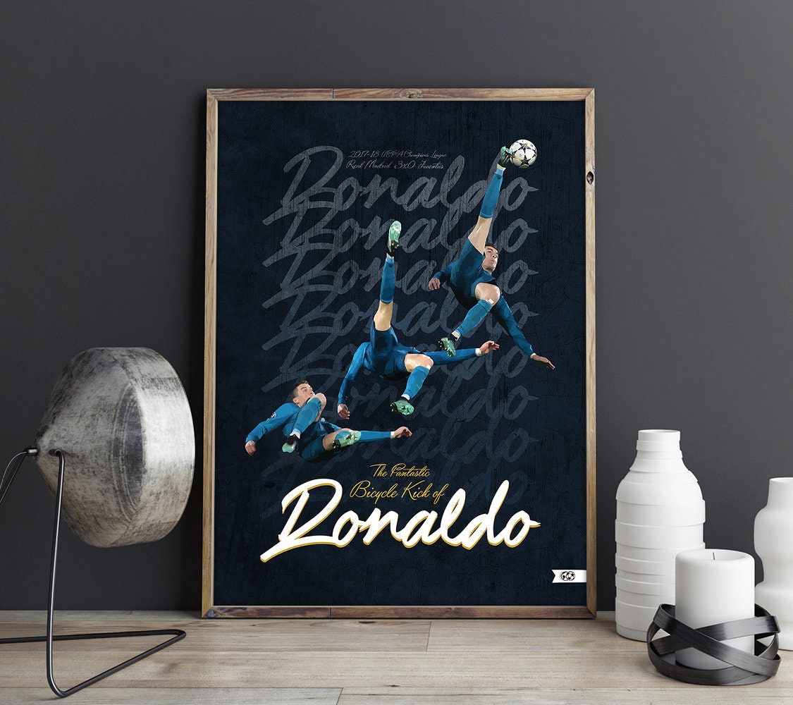 Football Legend CR7 Cristiano Ronaldo Canvas Art