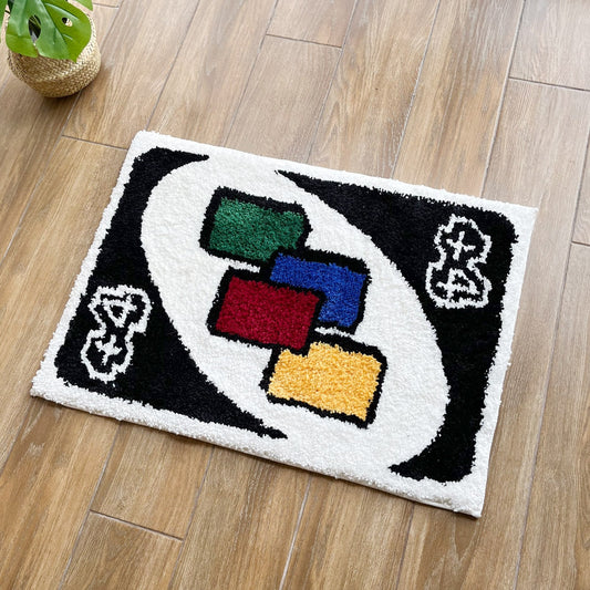 UNO Wild Draw 4 Card Rug