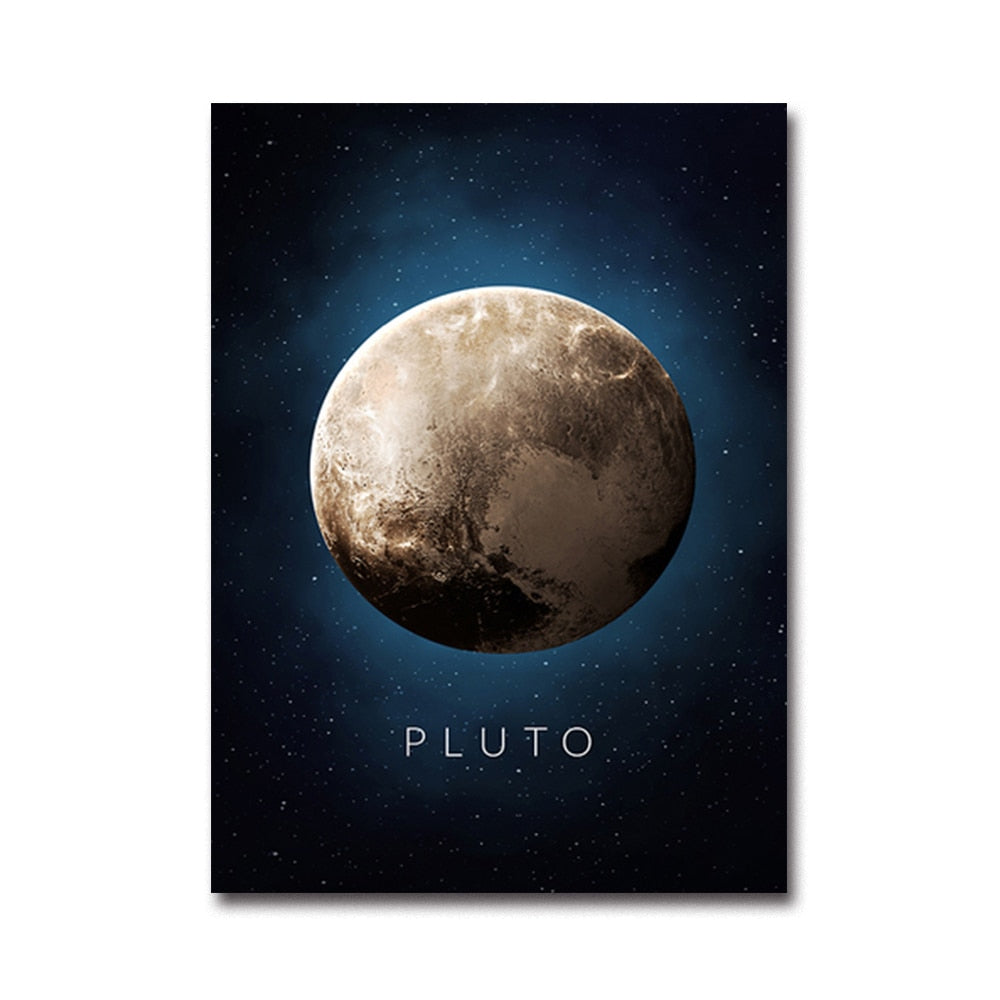 Solar System Planets Wall Art Canvas