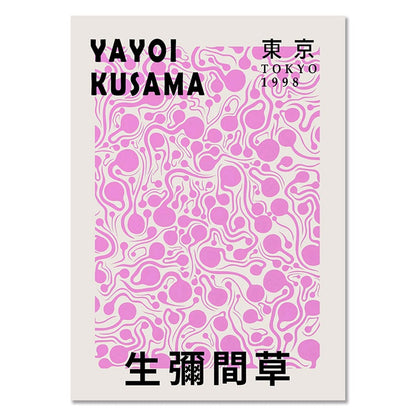 Abstract Kusama Yayoi Canvas Art