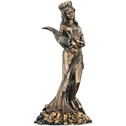 Blinded Greek Wealth Goddess Statue