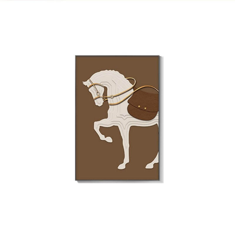 Minimalist Horse Canvas Art