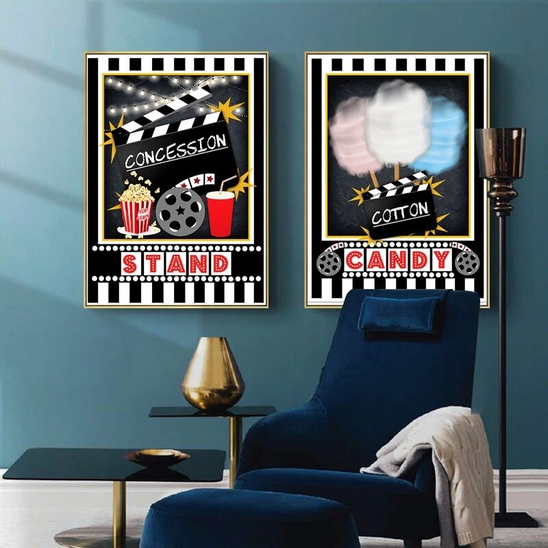 Movie Night Theater Canvas Art