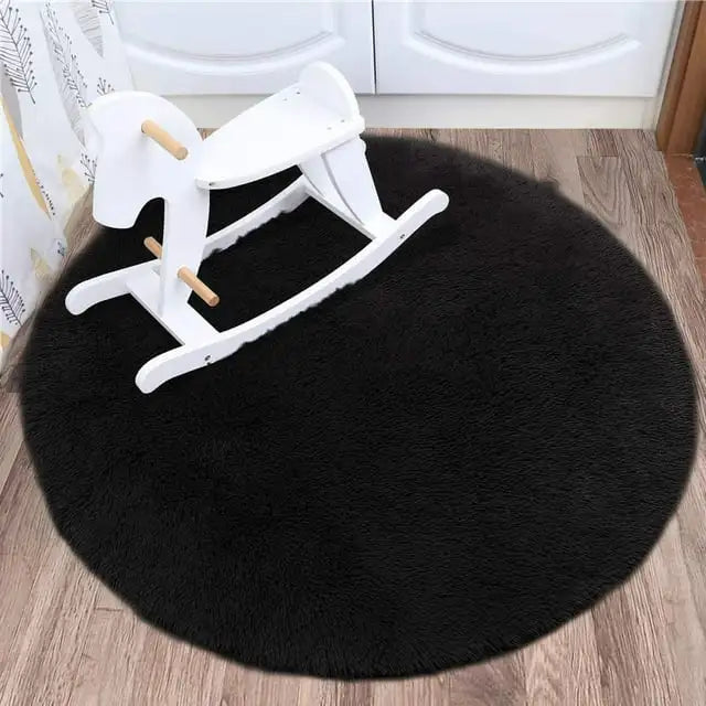 Noahas Round Fluffy Large Area Rug