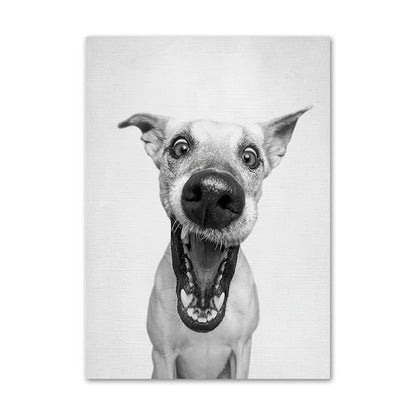 Funny Cute Dog Canvas Art