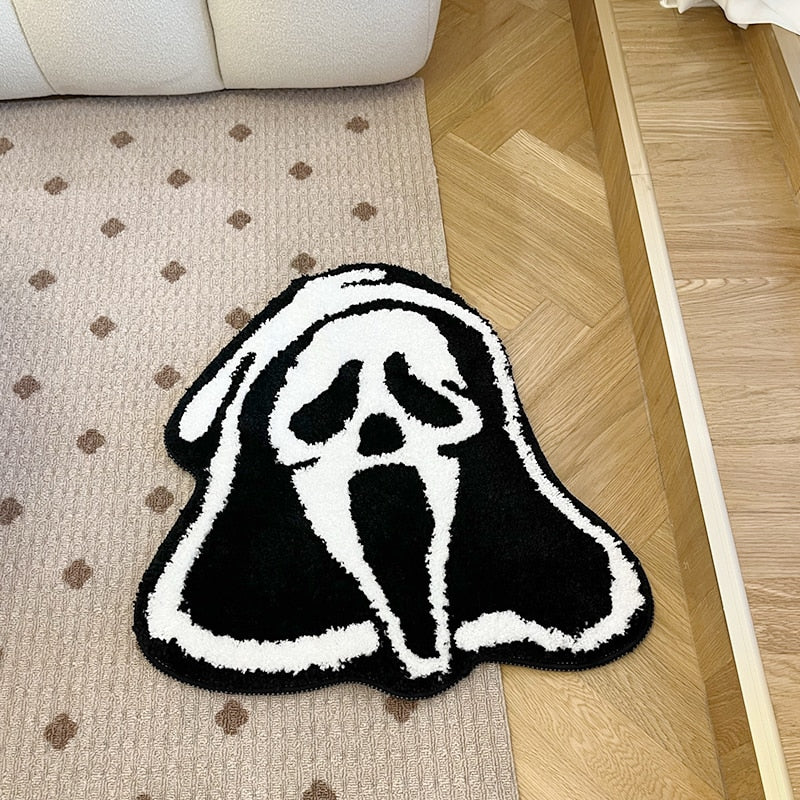 Ghost Face Scream Tufted Rug