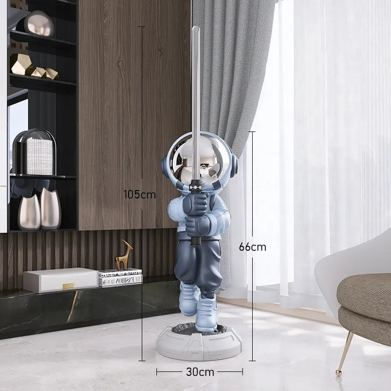 Lightsaber Astronaut Floor Ornament Statue