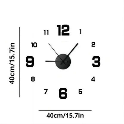 Frameless DlY Wall Clock⏱️