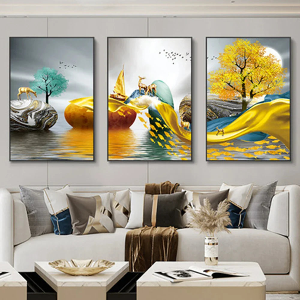 3Pcs Nordic Charm Canvas Wall Art