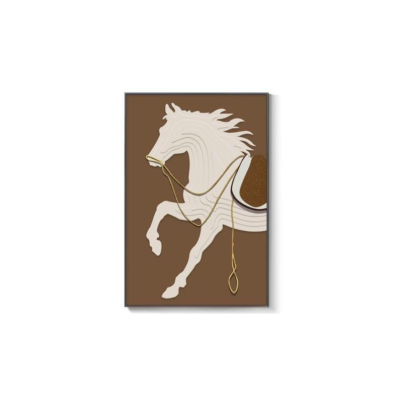 Minimalist Horse Canvas Art