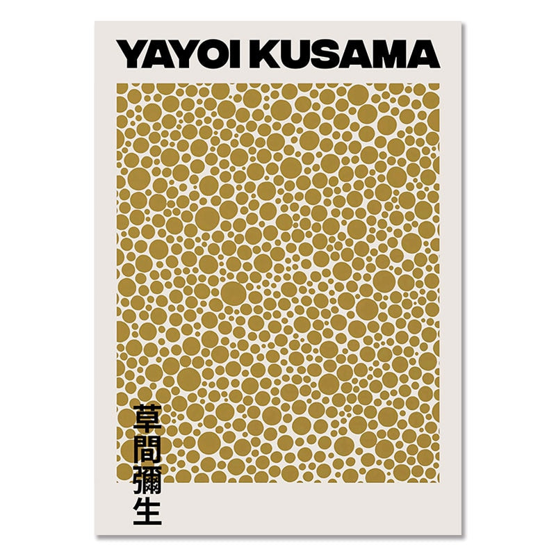 Abstract Kusama Yayoi Canvas Art