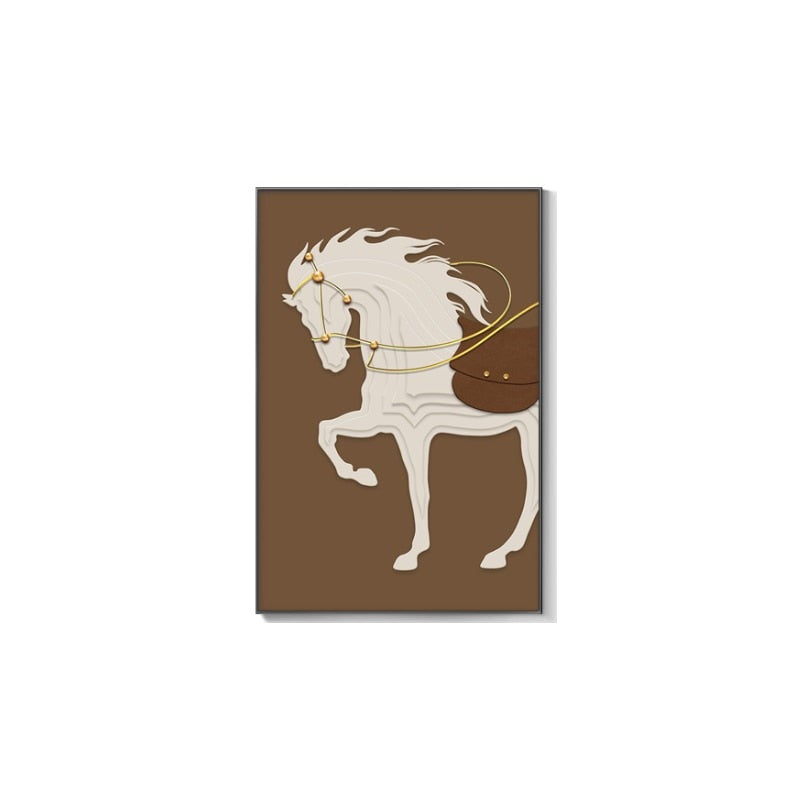 Minimalist Horse Canvas Art