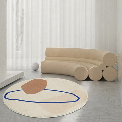 Abstract Round Rug