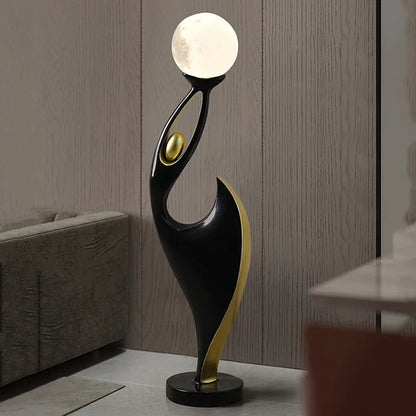 Abstract Figure Floor Ornament with Light