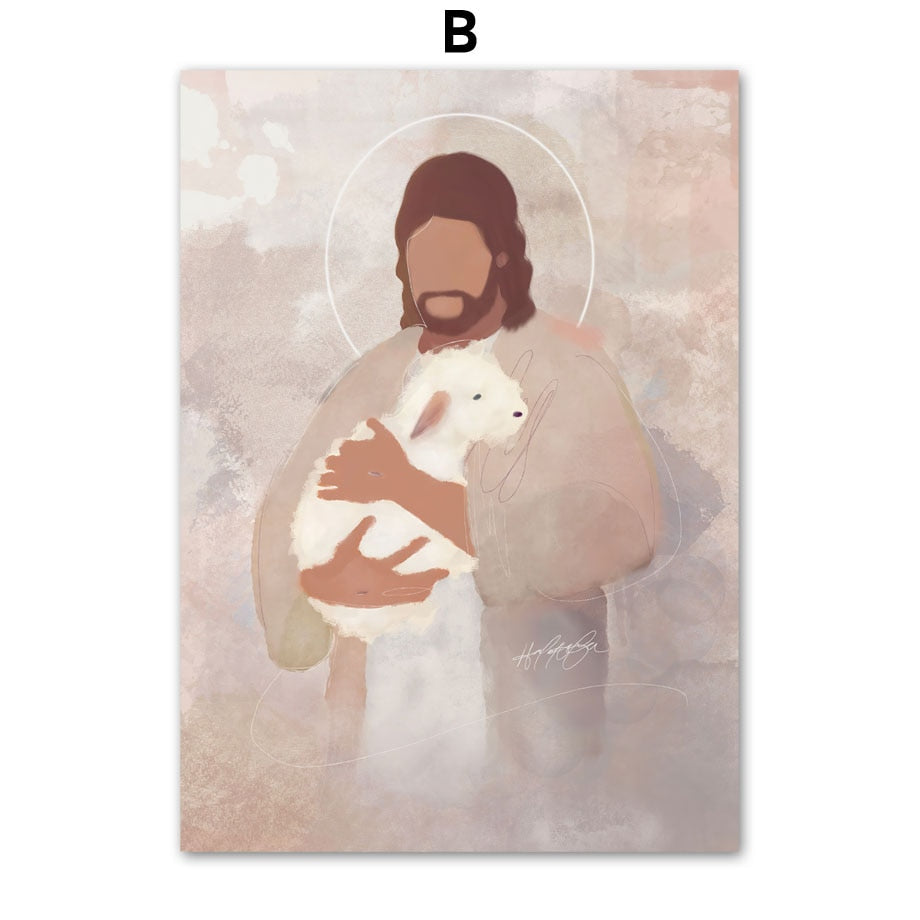 Jesus Christ Illustration Canvas Art