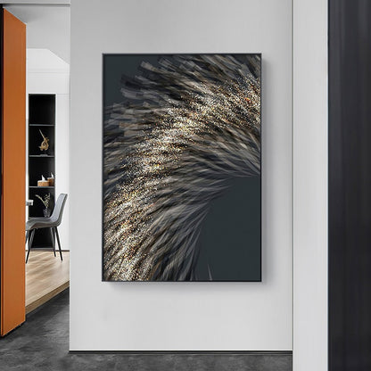 Abstract Gold Sparkle Canvas Art