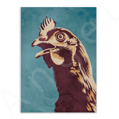 Funny Bird Duck Canvas Art