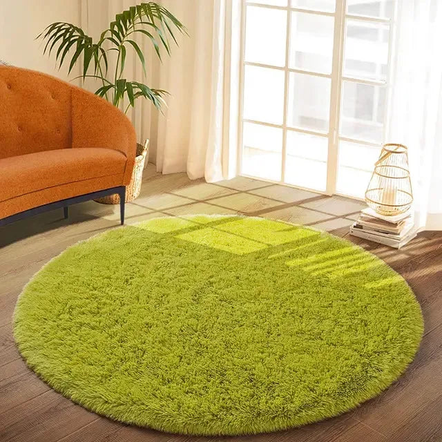 Noahas Round Fluffy Large Area Rug