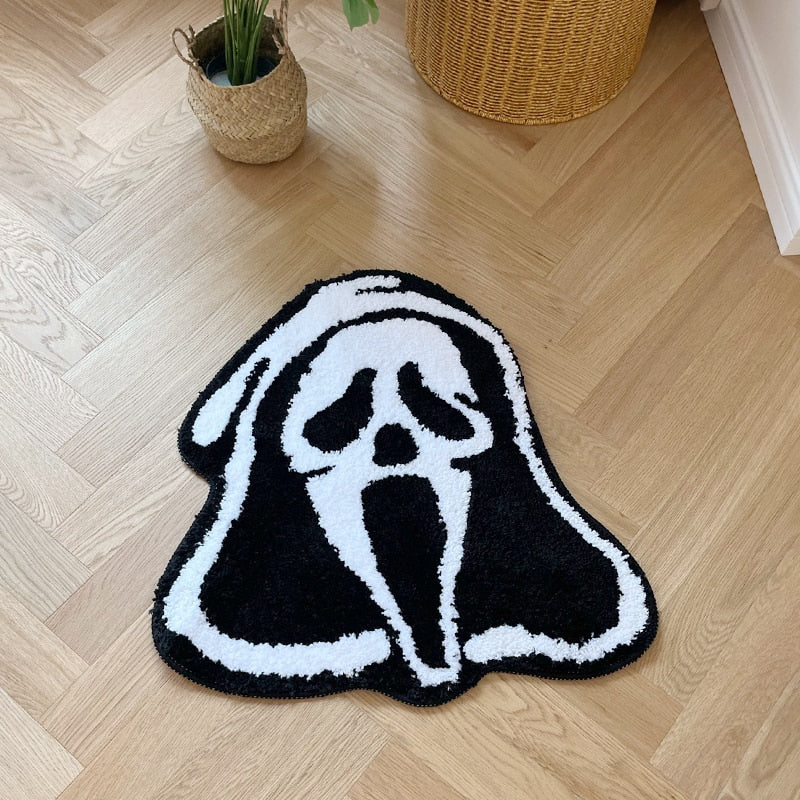 Ghost Face Scream Tufted Rug