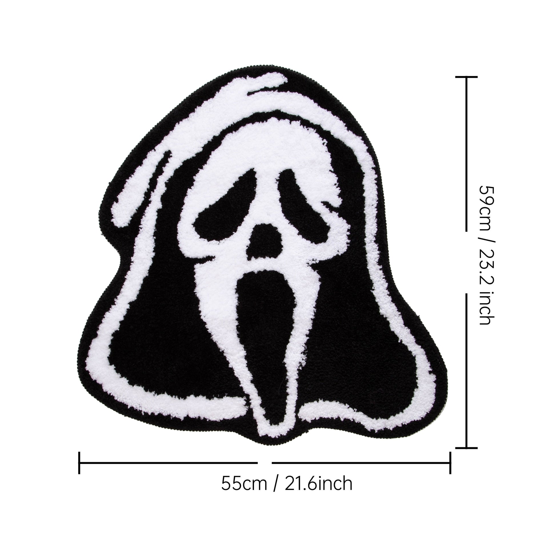 Ghost Face Scream Tufted Rug