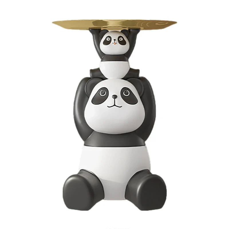 Cute Panda Ornament with Tray