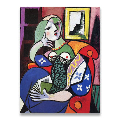 Abstract Picasso Graffiti Figure Canvas Art