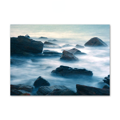 Blue Sea Wave Canvas Art