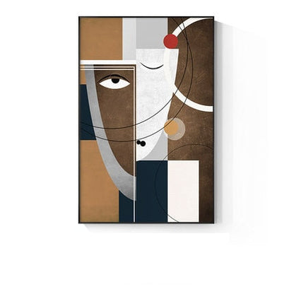 Picasso Color Line Woman Canvas Art