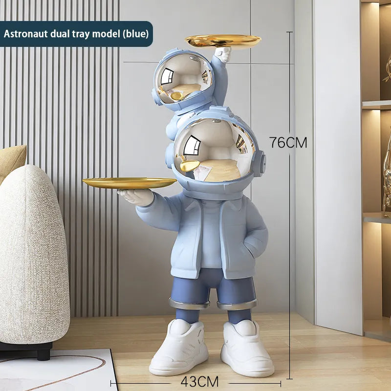 Cute Astronauts Tray Moon Lamp Landing Ornament