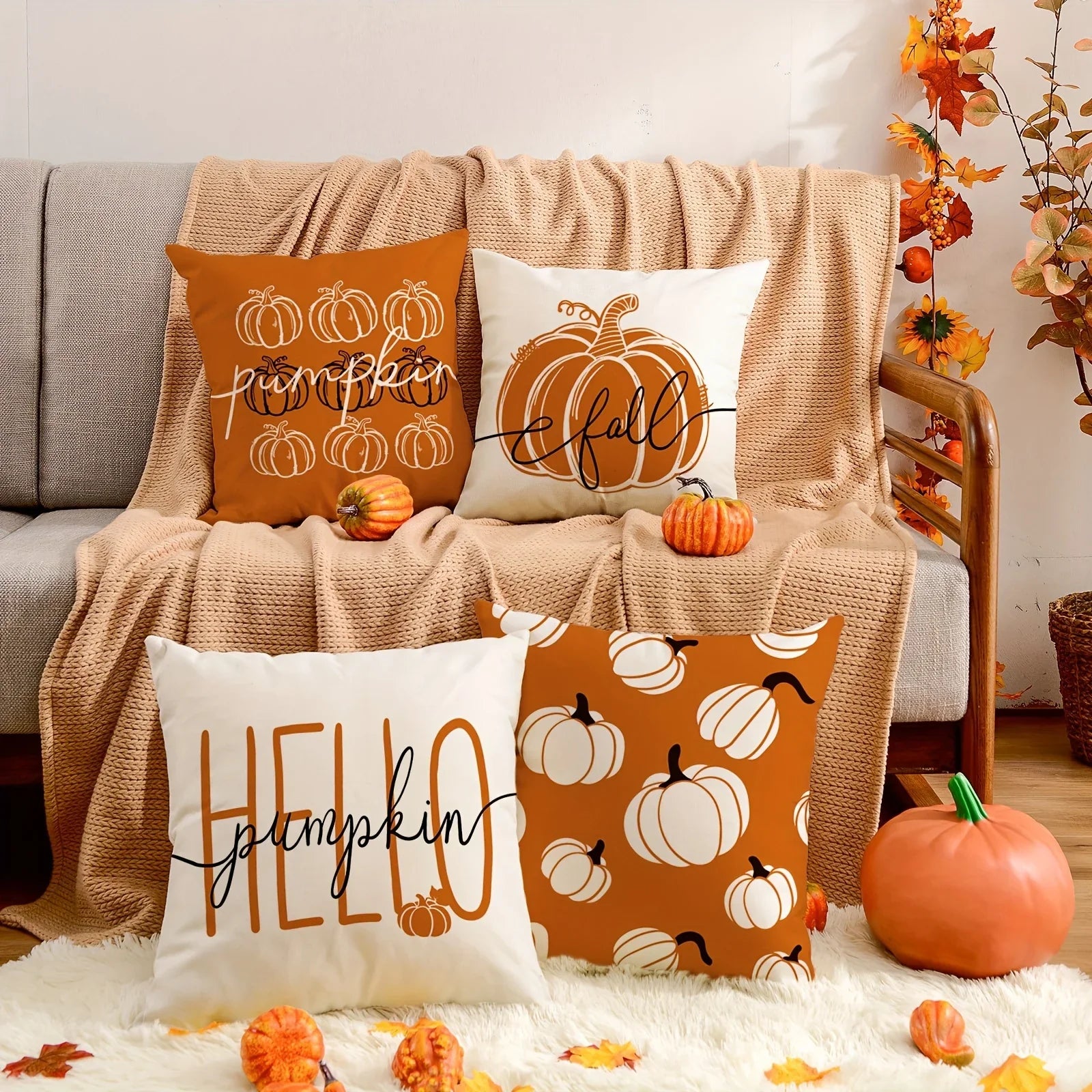 Vintage Fall Pillow Covers