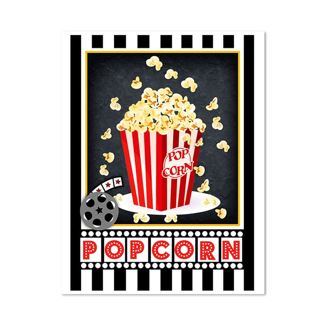 Movie Night Theater Canvas Art