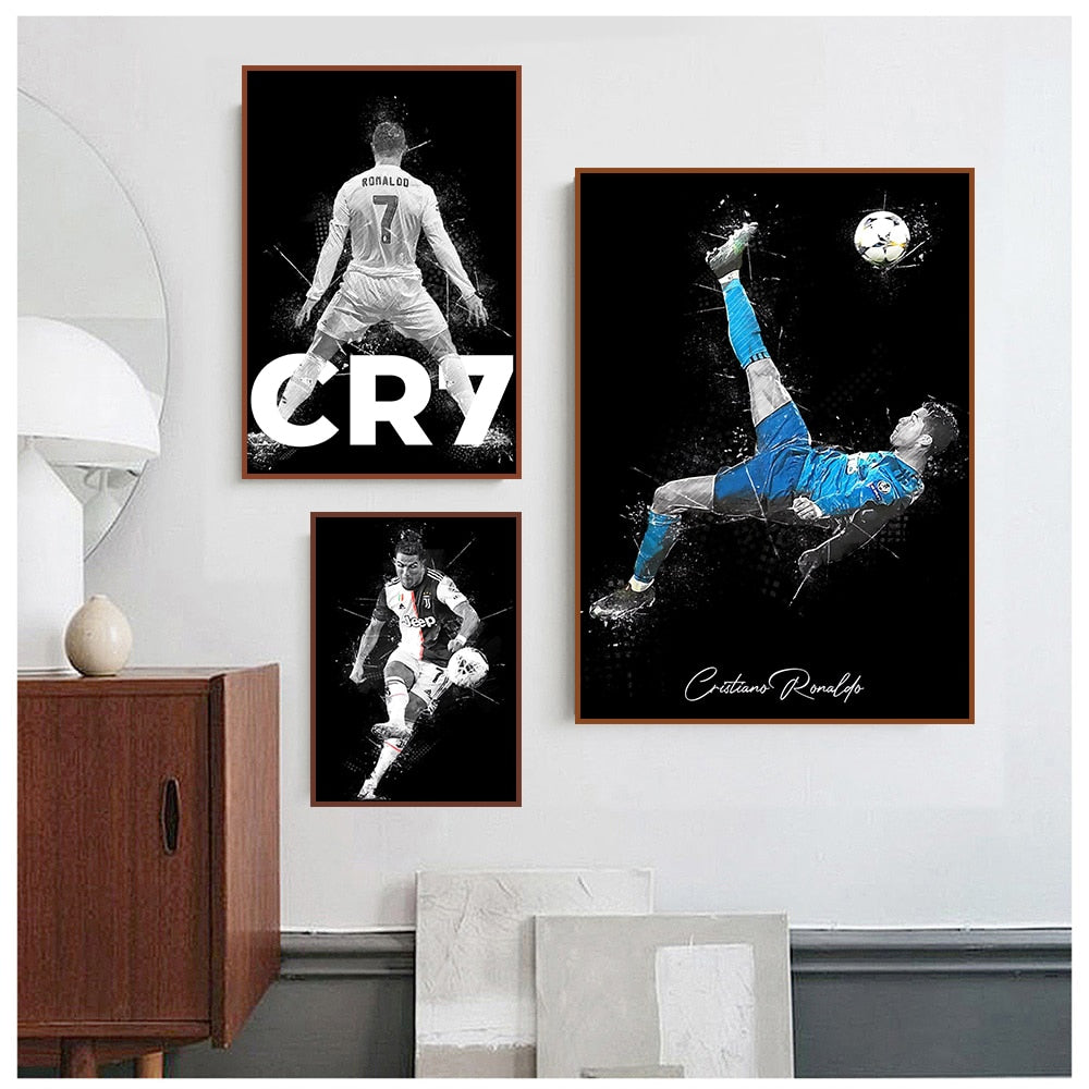 Cristiano Ronaldo Football Star Canvas Art