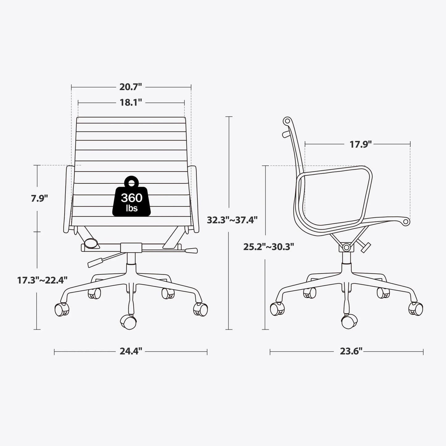 Eames Aluminum Group Office Chair