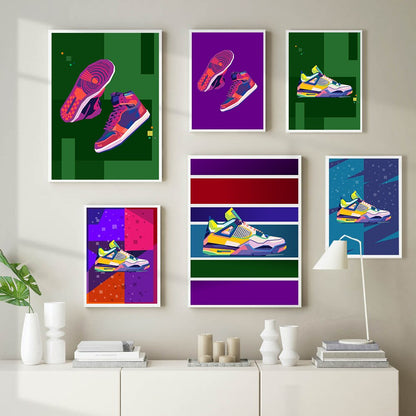 Luxury Brand Sneakers Canvas Art