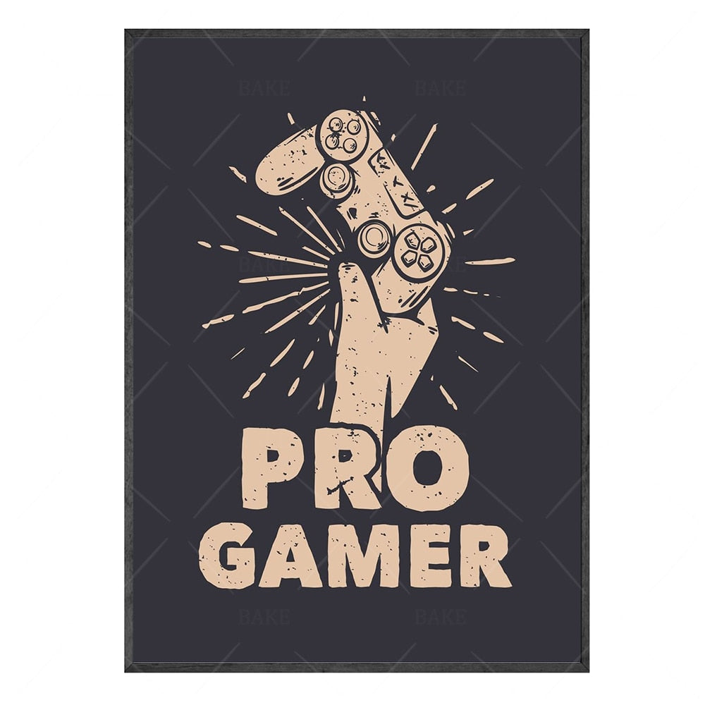 Pro Gamer Canvas Art