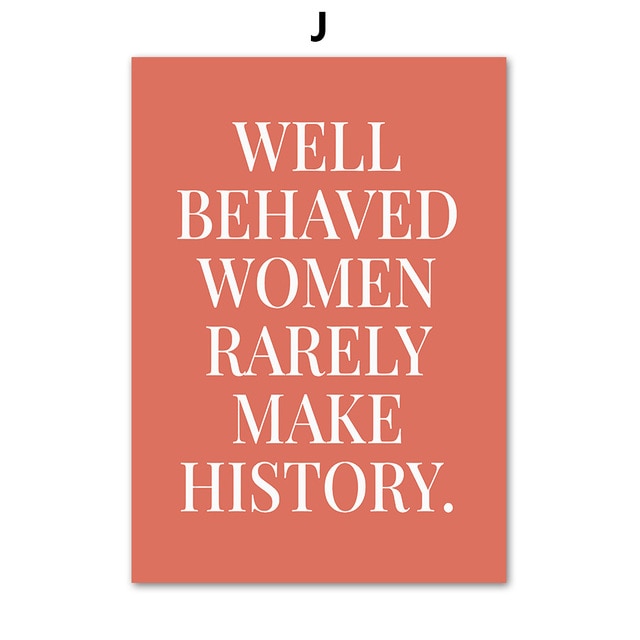 Feminist Women Empowerment Wall Art Canvas