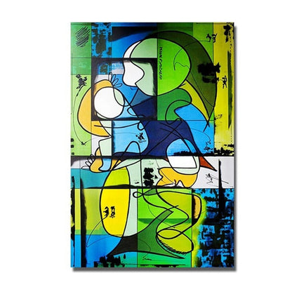 Abstract Picasso Graffiti Figure Canvas Art