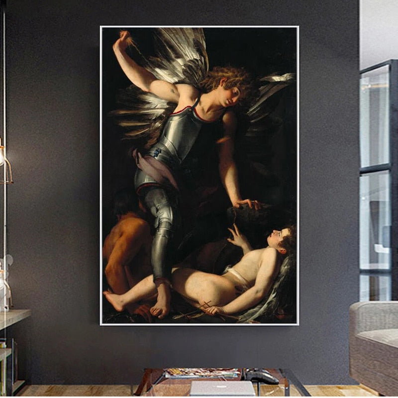 The Divine Eros Defeats the Earthly Eros Canvas Art