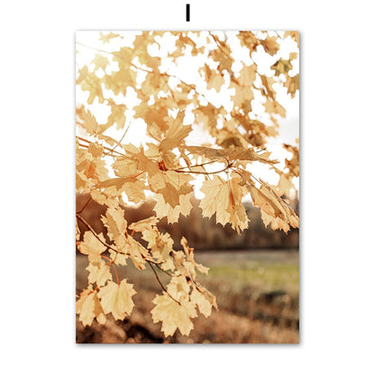 Church Autumn Landscape Forest Mountain Canvas Art