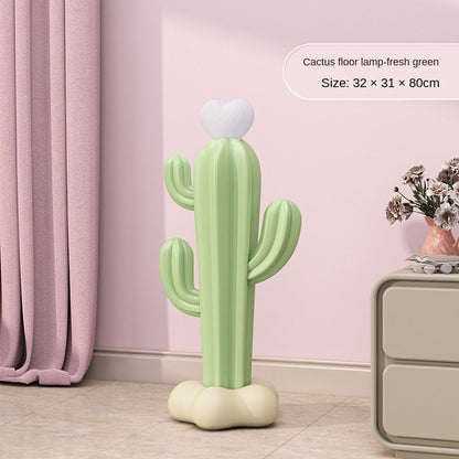 Cute Cactus Heart Lamp Landing Floor Ornament