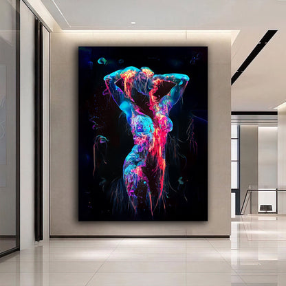 Sexy Girl Abstract Canvas Art