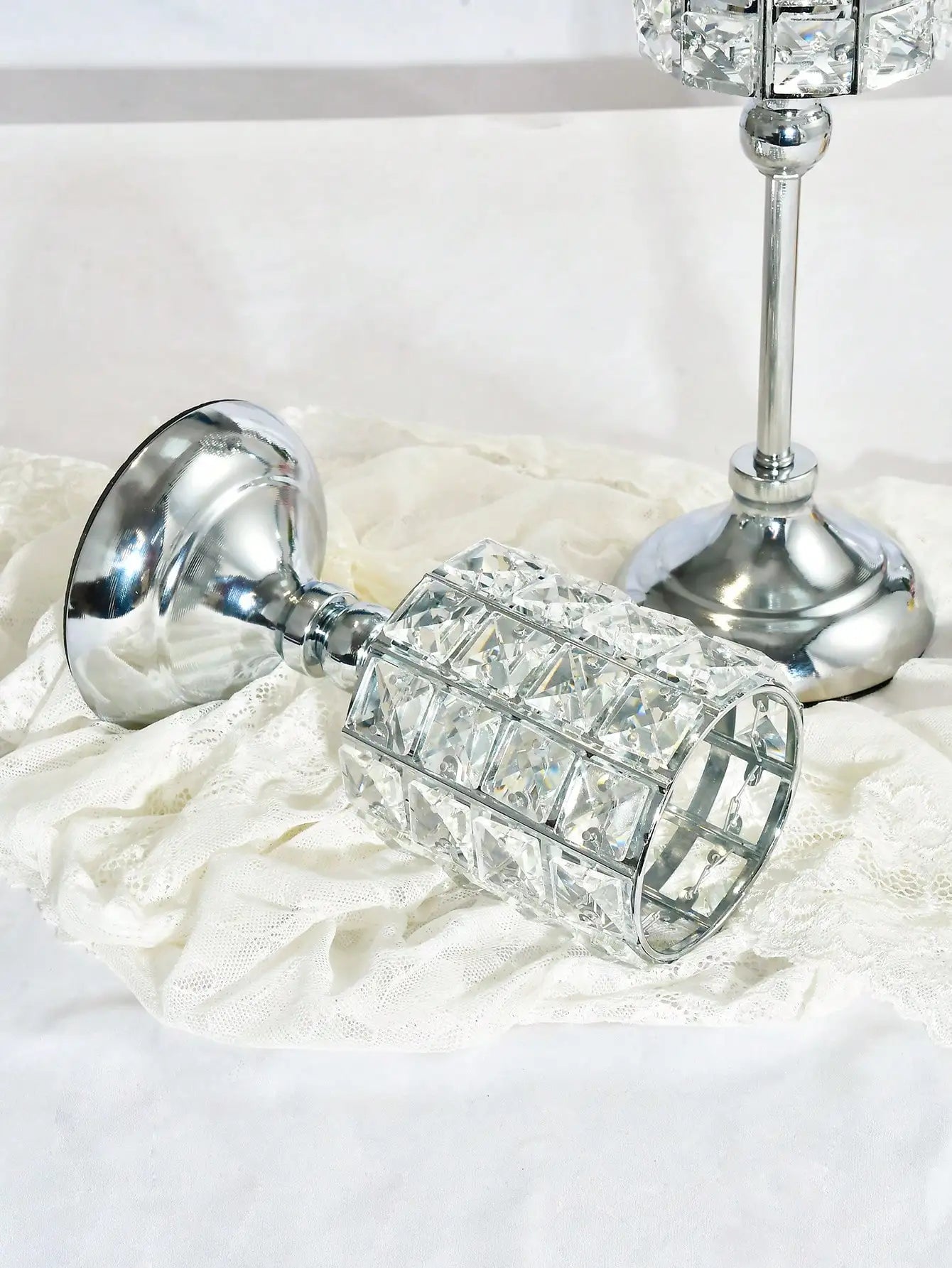 Crystal Gold Candle Holder