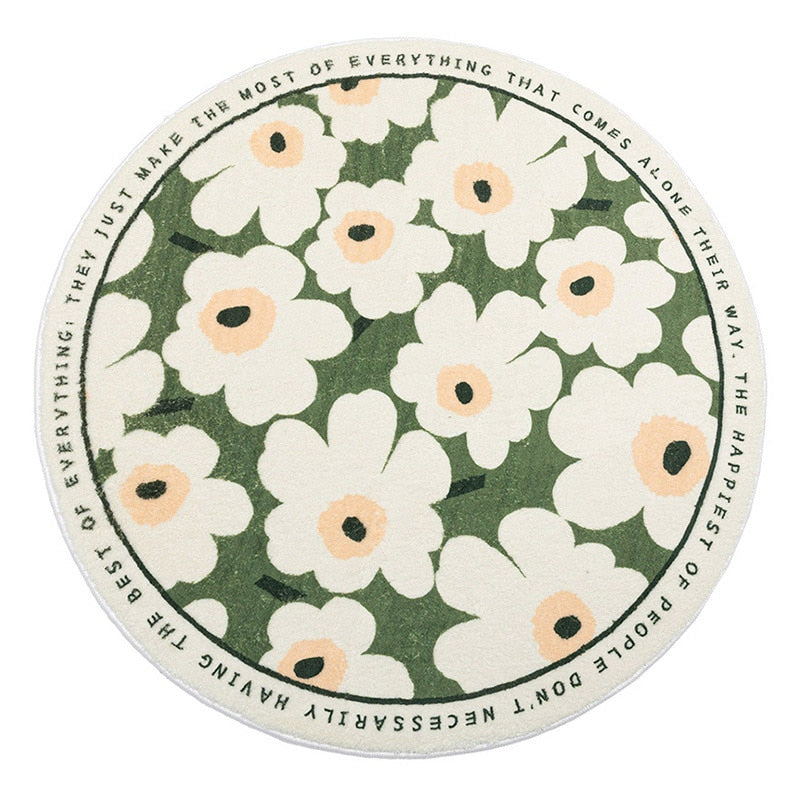 Flower Round Rug