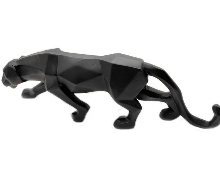 Geometric Panther Statue