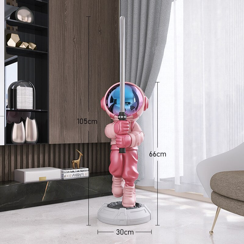 Lightsaber Astronaut Floor Ornament Statue