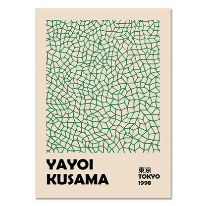 Yayoi Kusama Exhibition Gallery Canvas Art