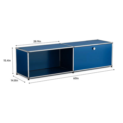 USM Haller Blue Modular Storage Cabinet Replica